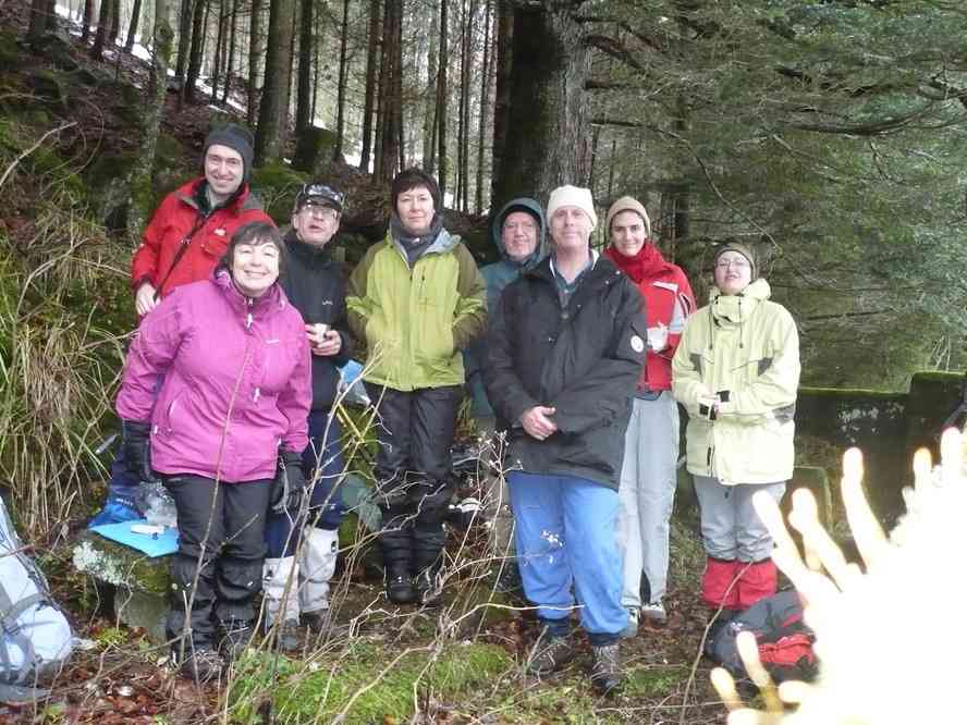 Pique-nique près du lac de la Lauch (avec le photographe !). Le vendredi 1ᵉʳ janvier 2010