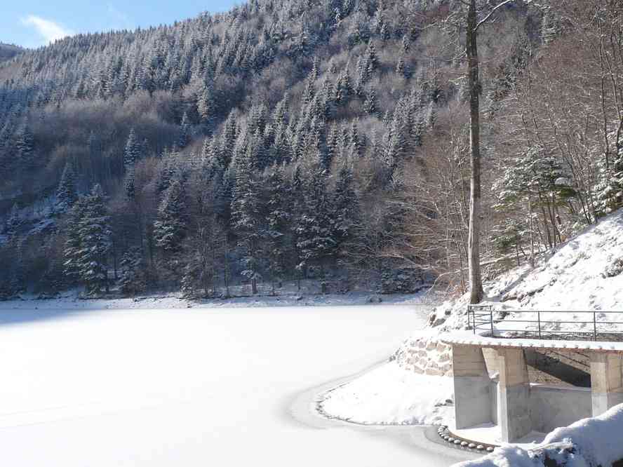 Le lac du Ballon. Le samedi 2 janvier 2010